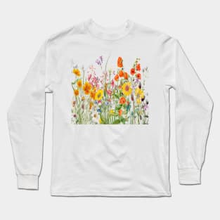 Flowers Wild Patch Long Sleeve T-Shirt